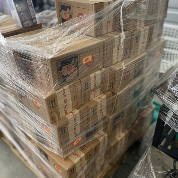 Games liquidation pallets mixed with toys